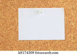 cork board and memo