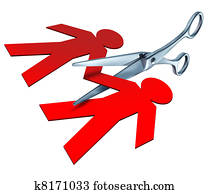 divorcio, y, separación