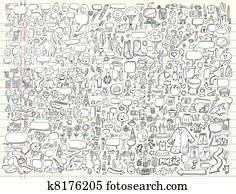 Doodle Design Elements Vector set Doodle Design Elements Vector set
