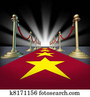 hollywood, roter teppich, mit, sternen hollywood, roter teppich, mit, sternen