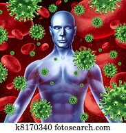 human, doença, e, infecção