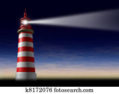 Lighthouse beam of light Lighthouse beam of light