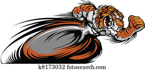 Racing Tiger Mascot Graphic Vector Racing Tiger Mascot Graphic Vector