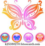 Vector design of butterfly Vector design of butterfly
