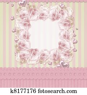 Vintage frame with roses Vintage frame with roses