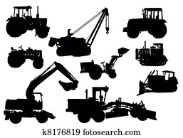 וקטור, -, טרקטור, צלליות