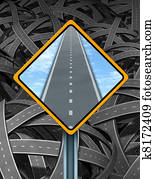 解決, 交通標識