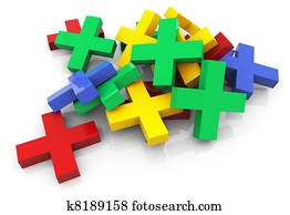 3d colorful plus sign 3d colorful plus sign