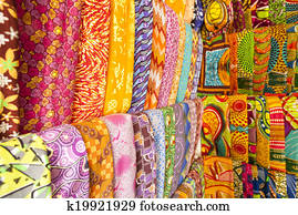 African fabrics from Ghana, West Africa