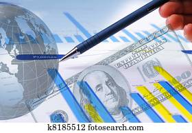 Financial and business charts and graphs Financial and business charts and graphs