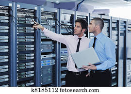 it engineers in network server room it engineers in network server room