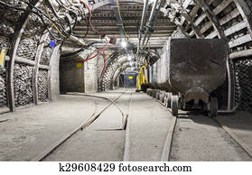 Mining carriage. Mining carriage.