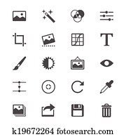 Photography flat icons Photography flat icons