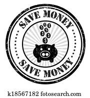 Save money stamp Save money stamp