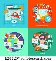 Seo Internet Marketing Flat Seo Internet Marketing Flat