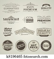 Vintage Premium Quality labels Vintage Premium Quality labels