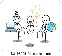 איש עסקים, רעיון, התחבר עבודה