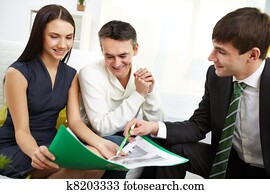 Discussing mortgage conditions Discussing mortgage conditions