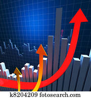 finanzielles diagramm, hintergrund