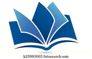 könyv, jel, jelkép, vektor