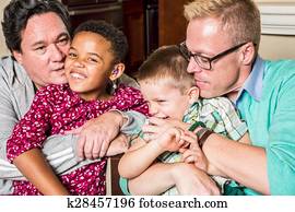 Parents Kissing Their Children Parents Kissing Their Children