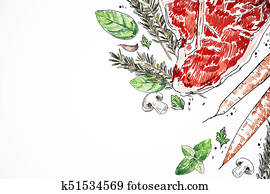 Tasty meat steak white background Tasty meat steak white background