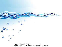 Vector water line Clipart | k6203134 | Fotosearch