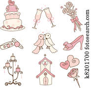 Wedding icons Wedding icons