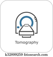 טומוגראפי, icon., דירה, design.