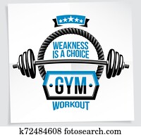 Bodybuilding motivation poster composed with barbell sport equipment and other graphic vector elements. Weakness is a choice quote. Bodybuilding motivation poster composed with barbell sport equipment and other graphic vector elements. Weakness is a choice quote.