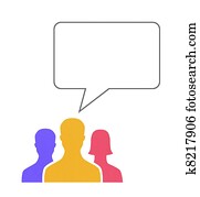 Speech Bubble Communication Concept Speech Bubble Communication Concept