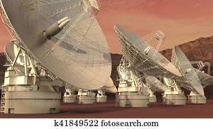 Satellite dish array