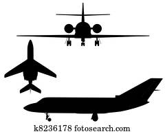 airplane silhouette airplane silhouette