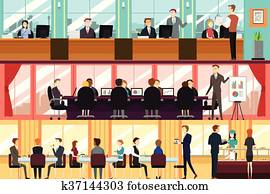 businesspeople, إلى داخل, أداة تعريف إنجليزية غير معروفة, حكومة