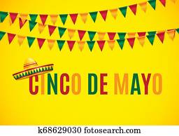 Cinco de Mayo holiday background. illustration Cinco de Mayo holiday background. illustration