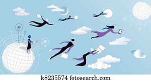 Cloud computing blue Cloud computing blue