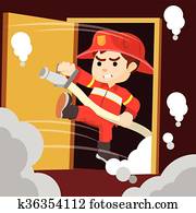 Firefighter sahed door Firefighter sahed door