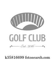 Golf club, golf course vector logo Golf club, golf course vector logo