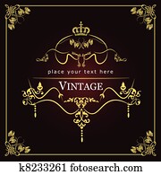 Invitation vintage card. Wedding o Invitation vintage card. Wedding o