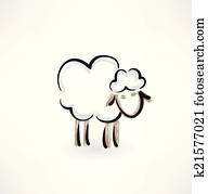 lamb grunge icon lamb grunge icon