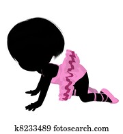 Little Ballerina Girl Illustration Silhouette Little Ballerina Girl Illustration Silhouette