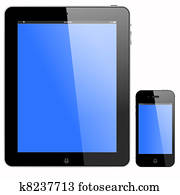tablet PC and smartphone tablet PC and smartphone