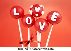 Valentine pop cakes Valentine pop cakes