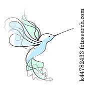 Vector of a hummingbird Vector of a hummingbird