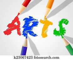 ילדים, אומנויות, מראה, עצב, ילדים, ו, אומנותי