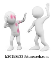 3d, branca, pessoas., abuso