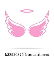 Angel wings vector icon Angel wings vector icon