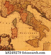 antique map of Italy antique map of Italy