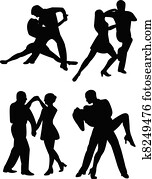 baile, pareja