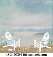 beach chairs in sand beach chairs in sand